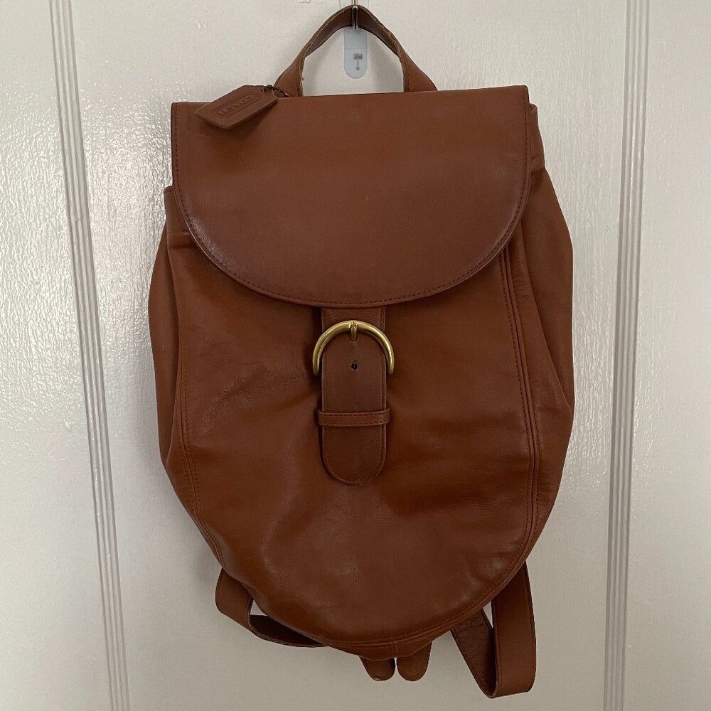 Vintage Coach Soho Back Sac Brown Leather Backpack